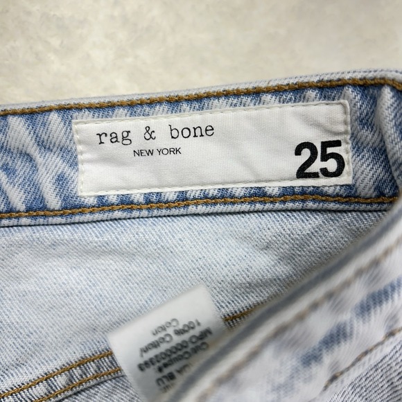Rag & Bone Womens Maya High Rise Ankle‎ Straight Jeans 25 Distressed (27x27) - Picture 4 of 15